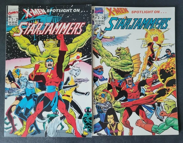 X-Men Spotlight On Starjammers #1-2 Prestige Format Full Set! Dave Cockrum Art!