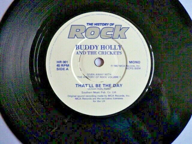 BUDDY HOLLY AND The Crickets - That'll Be The Day - UK 1982 Vinyl 7 ...