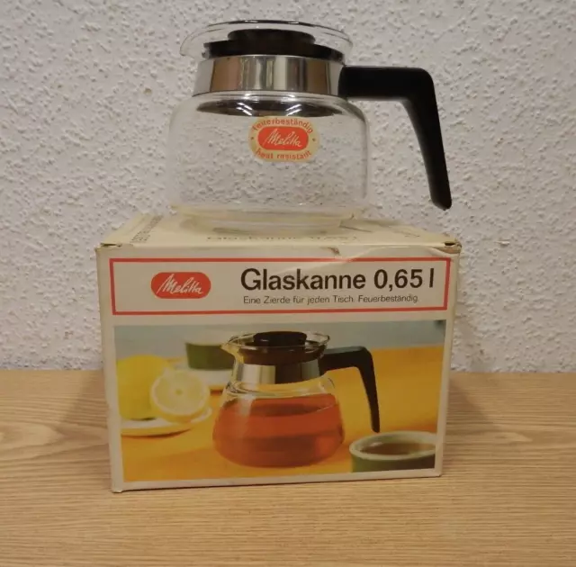 60er 70er Melitta Jarra de Café 0,65l En VP 60s 70s Vintage