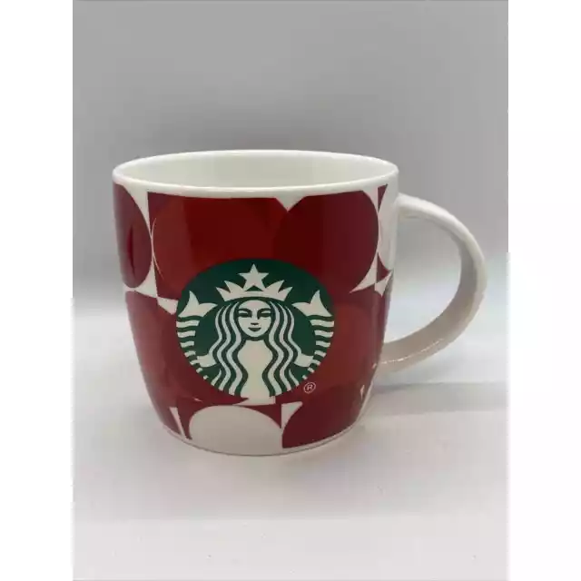 Starbucks Red Circle Dot Mug 14oz