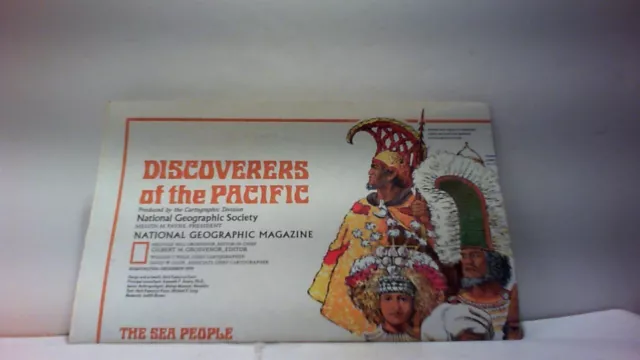 1974 National Geographic Map-Discoverers Of The Pacific