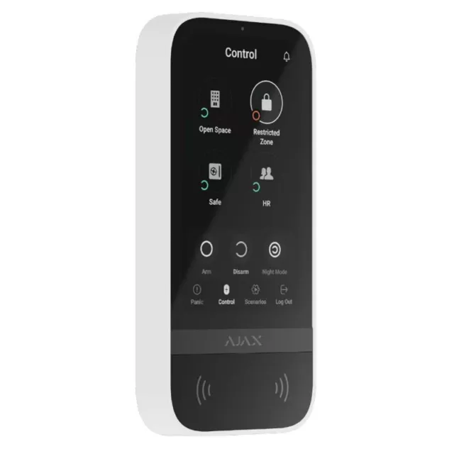Ajax KeyPad TouchScreen - AJKPTS Tastiera touch screen senza fili (Bianco)