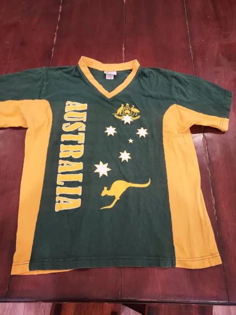Australia Country Flag Graphic T Shirt Mens Medium Green