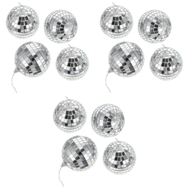 12 PCs Performance Stufe Ornamente Spiegelkugeln Dekor Bar Reflexion Sphere