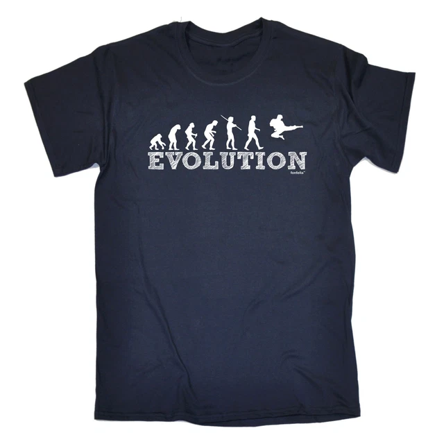 Evolution Karate MENS T-SHIRT tee birthday gift martial arts taekwondo judo MMA