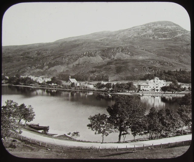 GWW Glass Magic Lantern Slide ST FILLANS C1890 VICTORIAN PHOTO SCOTLAND