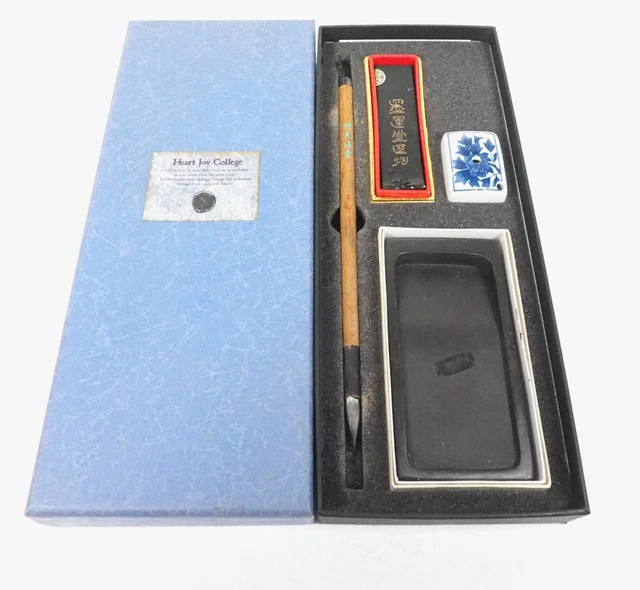 Chinese Calligraphy Brush Pen Set Paperweight Seal Ink Stick Set Chinese Painting Brushes Set Calligraphy Supplies Gift Box Set