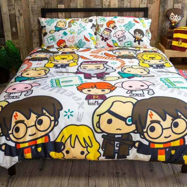 Harry Potter Escena Set Funda Edredón Matrimonio Cómic Estilo Niños Cama 2-in-1