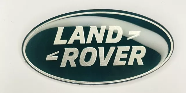 Front Grille Badge - Green & Silver - for Land Rover Discovery Sport SDV 86x43MM