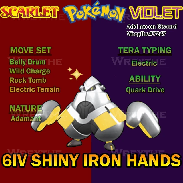 POKEMON SCARLET VIOLET 6IV Shiny Iron Hands Decidueye Counter*SAME DAY