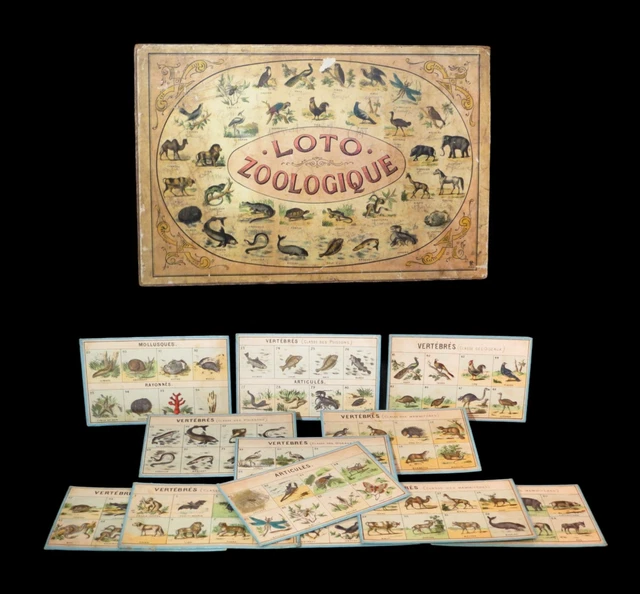 JEU AMUSANT ANCIEN LOTO ENFANTIN vintage JLR PARIS Revenaz & Tabernat
