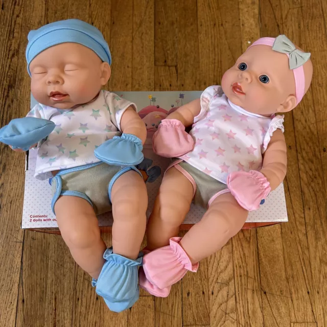 Chad Valley Newborn Baby Twins Babies to Love Dolls boy & girl Brand new Boxed