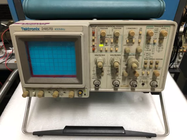 Tektronix 2467B 400MHz 4-Channel Analog Oscilloscope with Accessory Pouch