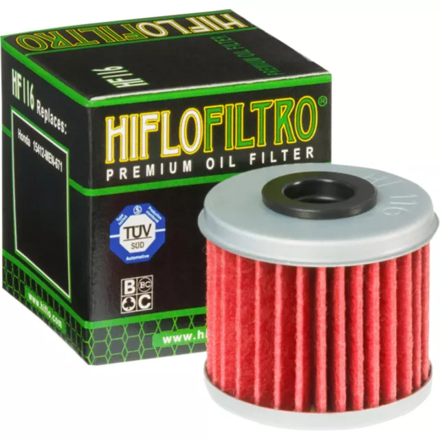 Hiflo 5x Filtro Honda HF116 HF 116 Crf 250 450 Motocross Enduro Hasta 2019 3