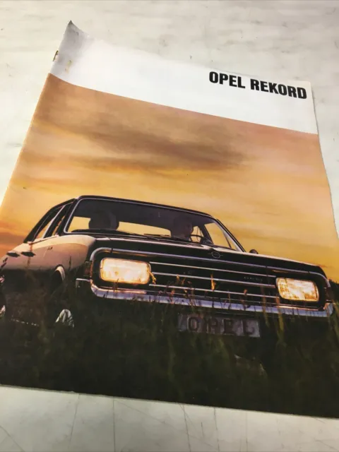 Vauxhall GM Rekord Catalogue Prospectus Brochure Fold Advertising Automobile