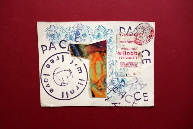 James Tiroff Arte Postale Collage Avanguardia Living Theatre Pezzo Unico 1960-70