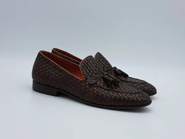 SCARPE ELEGANTI UOMO mocassini 2 PIU DUE 7035 vera pelle intrecciata estate EUR 111 00 PicClick IT
