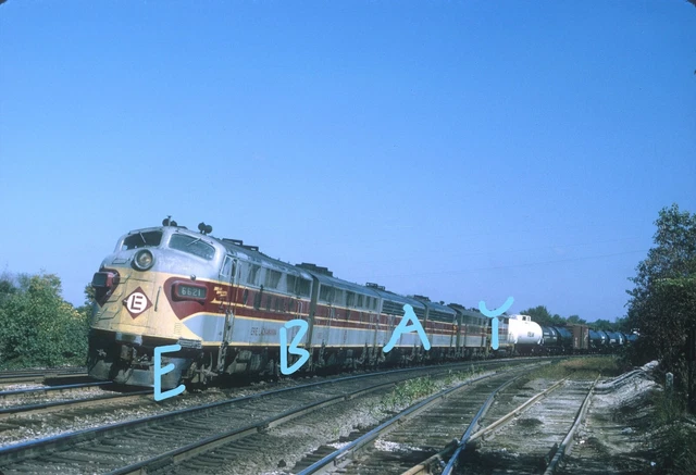 Erie Lackawanna EL F3A Action Kent OH 1967 Original Kodachrome