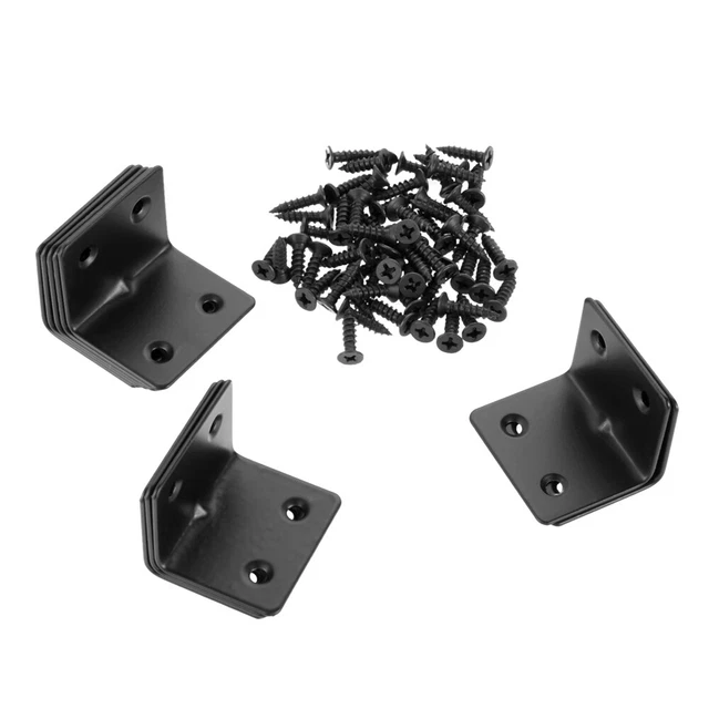 10x L Shape Corner Brace Shelf Bracket Stainless Steel Joint Right Angle Bracket