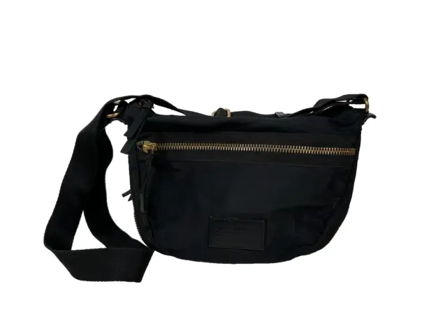 MARC BY MARC Jacobs Adjustable Expandable Crossbody Bag Purse Black ...