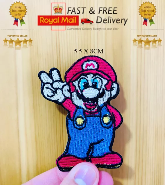Princess Peach Patch Iron Sew On Super Mario Brothers Nintendo Video Game  Badge