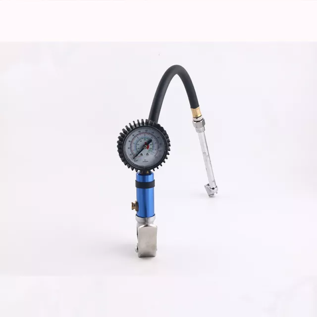 Professional Garage Air Line Tyre Pump Inflator Pressure Gauge For Compressor UK 2