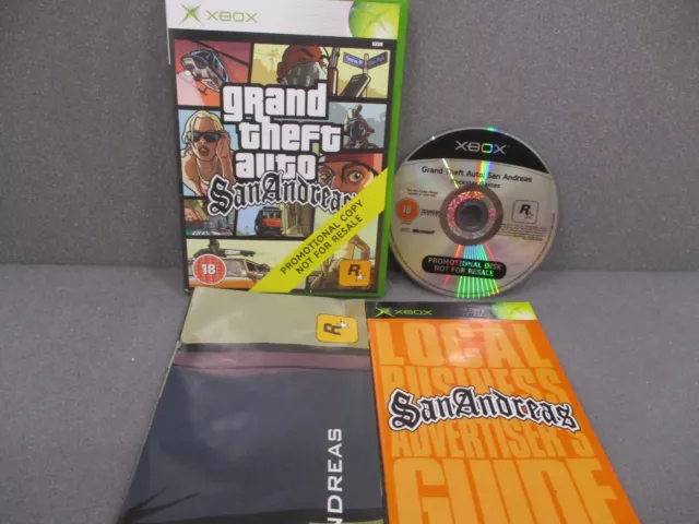 Raro Disco Promozionale Grand Theft Auto San Andreas Og Gioco Xbox Disco Promozionale Molto Pulito