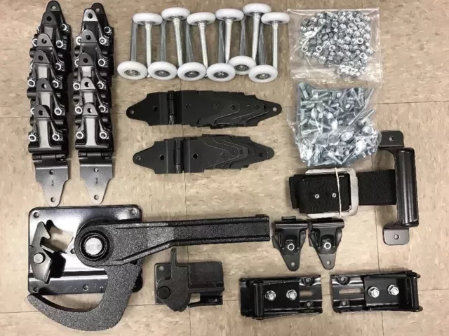 46 Pack - Whiting Door Repair Kit w/ Hinges, Rollers & Lock + Keeper!