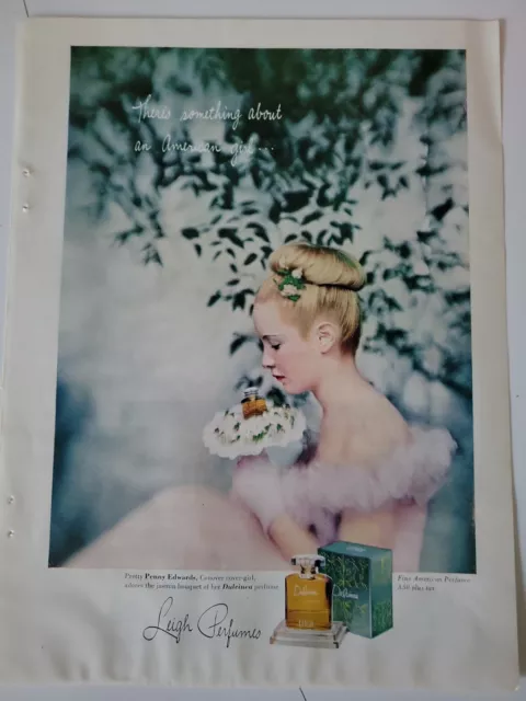1946 Leigh Perfume something about an American girl vintage ad