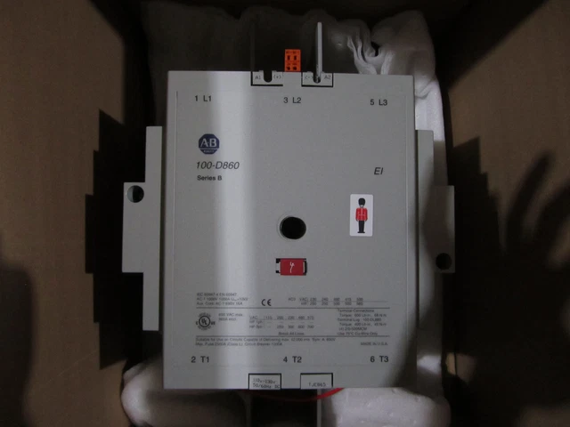 New Allen Bradley 100S-D860Ed22C Contactor 860A 100-D860Ed11 Ca6-860-Ei-11- 120