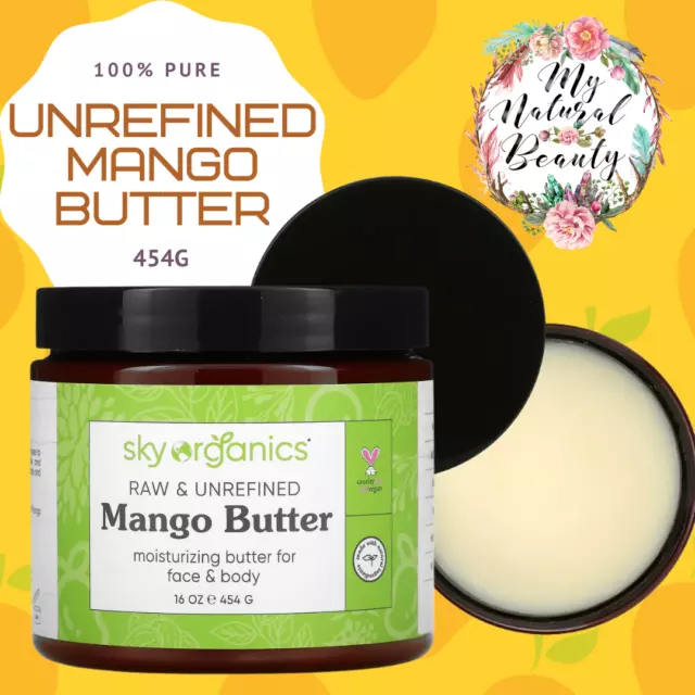 Raw & Unrefined Mango Butter- 100% Pure - Premium Product- 454g 2