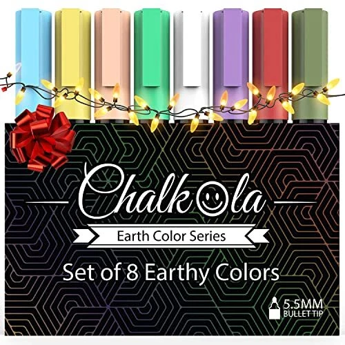 Chalkola Marqueurs De Craie Jumbo Blancs - Lot De 2 Stylos Blancs De 15mm - Utiliser Sur Fenêtre Chalkola Marqueurs De Craie Jumbo Blancs - Lot De 2 Stylos Blancs De 15mm - Utiliser Sur Fenêtre