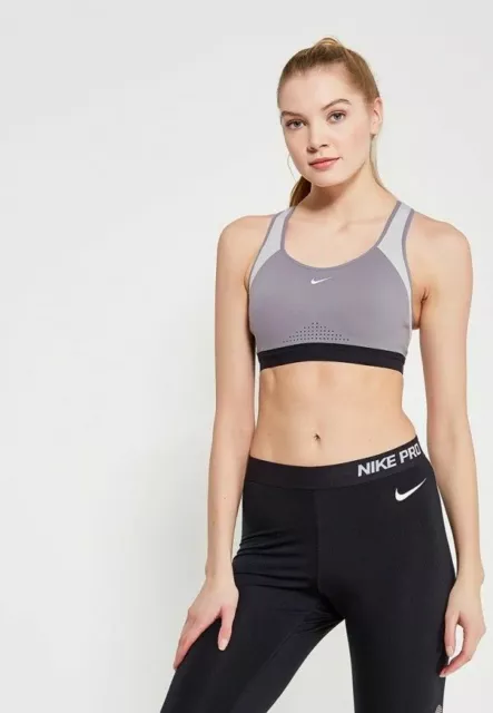 Nike Black Motion Adapt High-Support Compression Sports Bra 19503 Size  Small