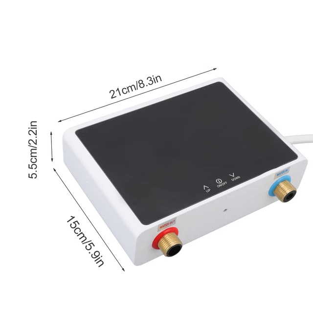(White Base Black Surface)LF 001C Chauffe-eau Sans Réservoir Intelligent HG