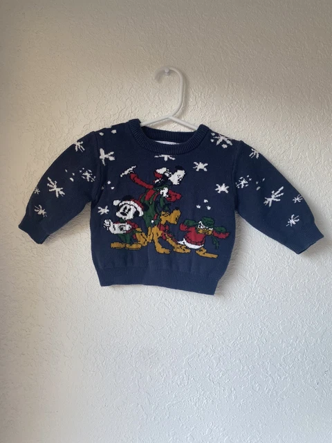 Disney Baby Mickey Mouse Holiday Sweater Size 3-6 Months