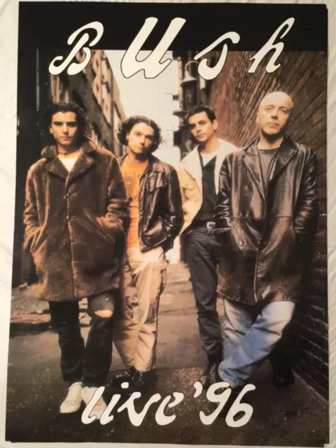 Bush 1996 Poster Live ‘96 Gavin Rossdale Made In The EEC