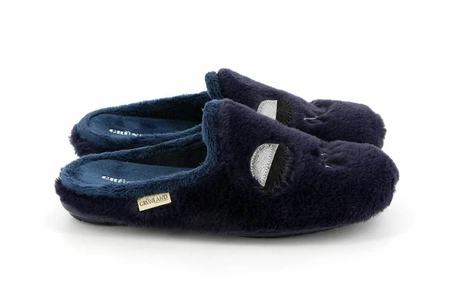 CIABATTA DA DONNA IN VELLUTO Grigio chiaro - Fly Flot Inverno - Bio style