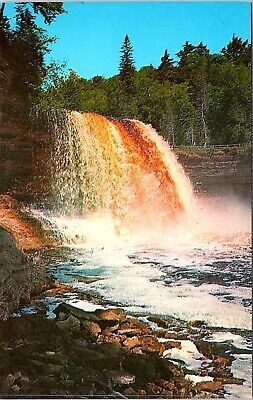 Postcard~Upper Tahquamenon Falls~"Root Beer" Falls~Michigan~Vintage~A61