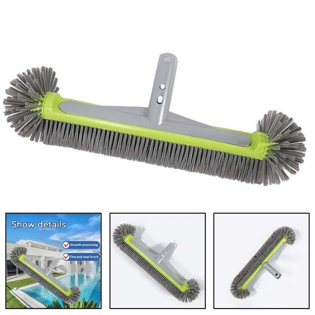 Brosse De Piscine 17,5 Pouces - Tête Ronde, Poils Nylon, Dos Aluminium, Pour Liner Et Carrelage - 7