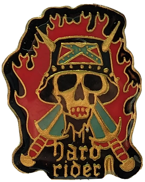 Pin de Solapa - Hard Motociclista - Calavera Metal