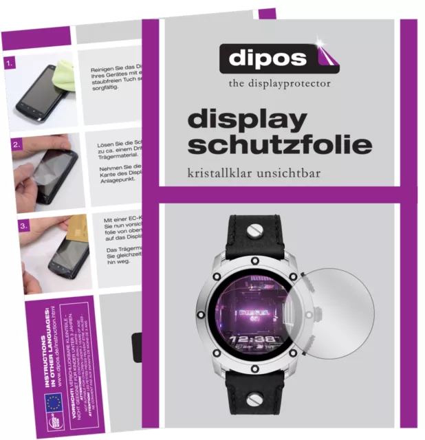 6x Schutzfolie für Diesel On Smartwatch Axial klar Displayschutzfolie Display