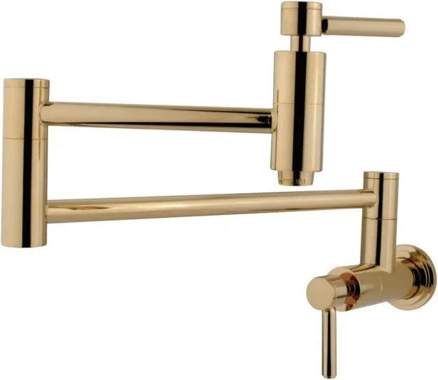 NEW Kingston Brass KS810.DL Concord 3.8 GPM Wall Mounted Double Polished Brass