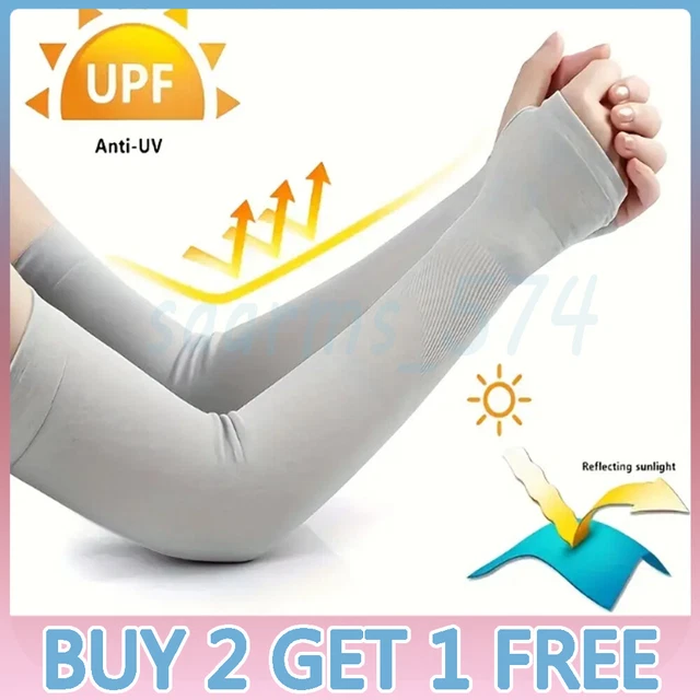 WOMEN ARM SLEEVES Cover Anti UV Sun Protection Driving Sports Long