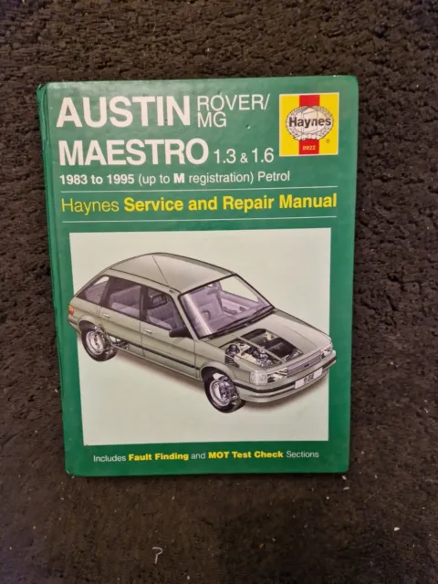 AUSTIN MAESTRO (1983-1995) MG & Vanden Plas Haynes Owners Workshop Repair Manual