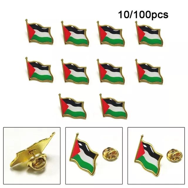 Palestine Flag Pin Brooch Level Set National Emblem Lapel Pins For