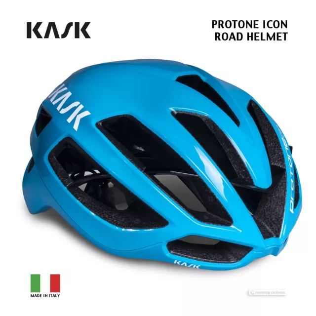 Neu Kask Protone Icon Straße Fahrradhelm: Glänzend Hellblau