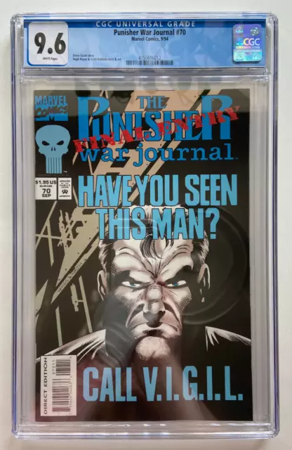 Marvel Comics The Punisher War Journal Vol 1 #70 1994 CGC 9.6
