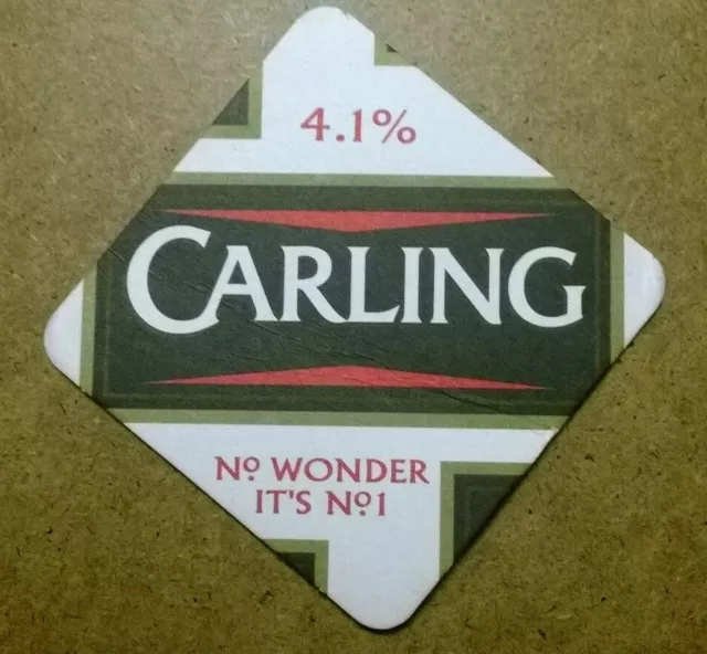 Sottobicchiere birra mats beer coasters bierdeckel Carling 4.1 %