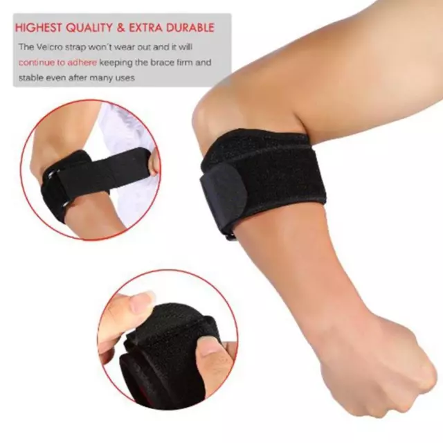 Adjustable Elbow Support Brace Strap Band Tennis Golf Protection. Forearm F1N4