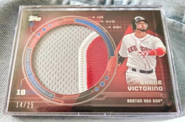 2014 Topps Update Trajectory Jumbo Relic #/25 Shane Victorino SICK Patch Red Sox